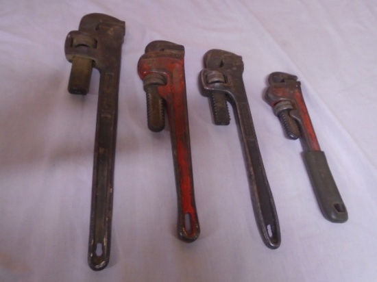 4pc Group of Pipe Wrenches