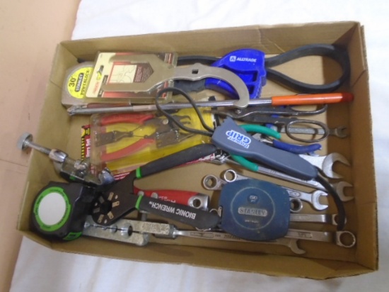 Large Group of Assorted Wrenches & Assorted Handtools
