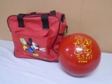 Brunswick Mickey Mouse Bowling Ball