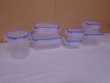 7pc Set of Snap Lid Storage Containers