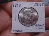 1963 Silver Franklin Half Dollar