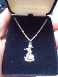 Sterling Silver M.I. Hummel Pendant and Necklace