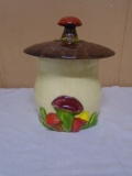 Vintage Ceramic Mshroom Cookie Jar