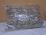 Brand New Shavel Zebra Print Pillow