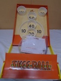 Table Top Skee Ball Game w/ Balls & Score Cards