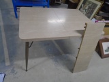 Vintage MCM Formica Top Dining Table w/Center Leaf