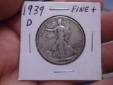 1939 Silver Walking Linberty Half Dollar