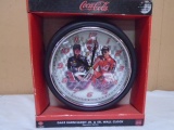 Coca-Cola Dale Earnhardt Jr and Sr Signature Series Wall Clock