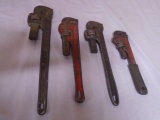 4pc Group of Pipe Wrenches