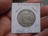 1948 D Mint Silver Franklin Half Dollar