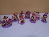 8pc Set of Disney Minnies Hats Over Heels Collection Figurines