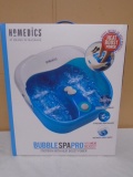 Brand New Homedics Bubble Spa Pro w/Heat Boost Foot Bath