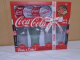 4pc Vintage Coca-Cola Glass Set w/ Coasters