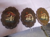 3 Pc. Set of Vintage Mushroom Wall Art