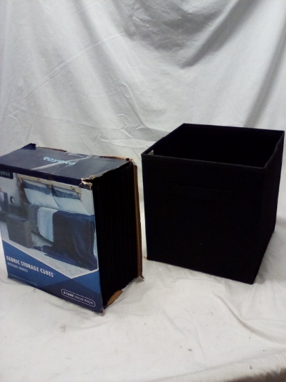Royexe 8 Pack Black 10.5"x10.5"x11" Fabric Storage Cubes