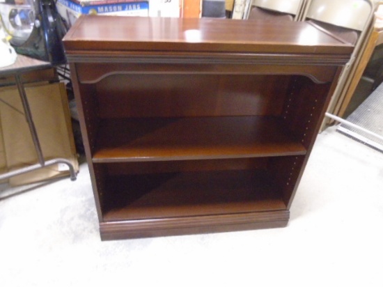 Wooden Bookcase w/ Adjustable Center Shelf