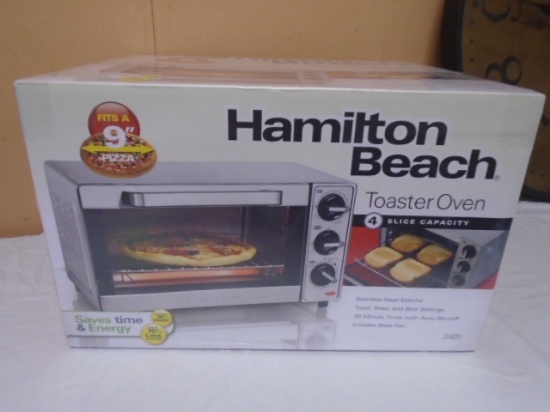 Brand New Halmilton Beach 4 Slice Capacity Toaster Oven