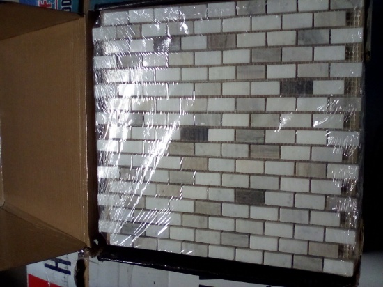 1- 10piece Box of  Palisandro Mini Brick Tile