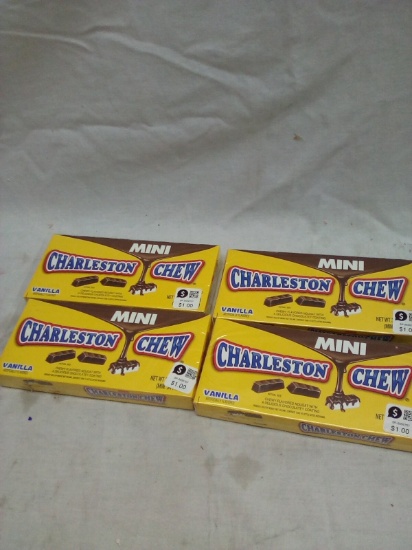 4 boxes mini Charleston Chew