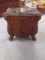 Gorgeous Ashley Furniture Solid Cherry 5 Drawer Marble Top Night Stand