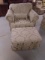 Gorgeous Like New Large Upholstered Chair w/ Matching Ottoman