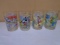 Set of 4 Disney McDonald's Glasses