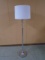 Chrome Floor Lamp w/ 3 Glass Balls