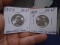 1954 & 1964 D Mint Silver Washington Quarters