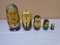 5pc Wooden Russian Nesting Doll Set