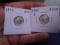 1942 & 1943 D Mint Silver Mercury Dimes