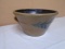 Beautiful Rowe Pottery Salt Glazed Cobalt Crock Double Handled Bowl