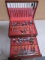 Vintage Set of Flatware in Wood Tarnish Proof Case