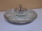 Vintage Kromex Lazy Susan Glass Center w/ 4 Glass Trays