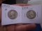 1937 D Mint & 1937 Silver Washington Quarters