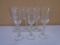Set of 6 Libbey Rock Sharpe Artic Rose Stemware