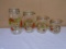 Vintage 4pc Glass Mushroom Cannister Set