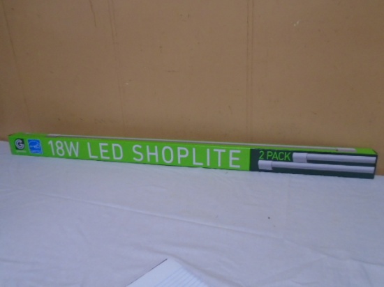 2 Pack of 18W LED 48in Shop Lights