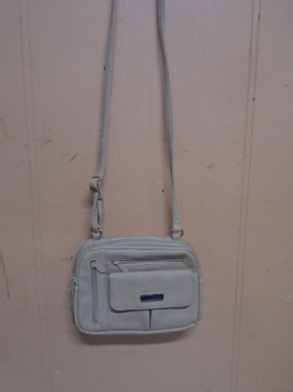 Ladies Tan Muli Sac Crossbody Purse