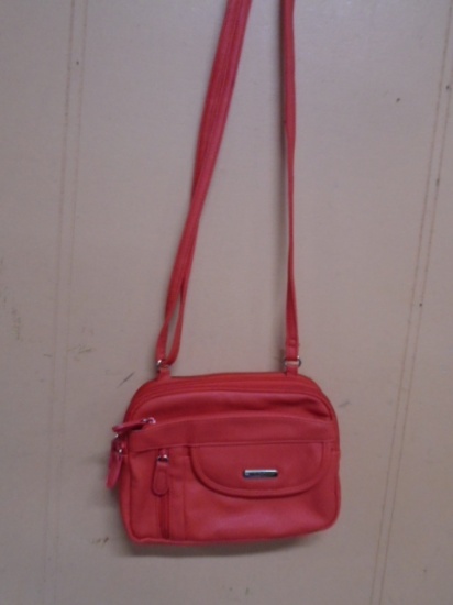 Ladies Red Muli Sac Crossbody Purse