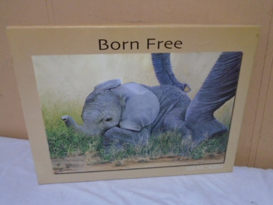 Born Free 1500pc Elephant Jigsaw Puzzle