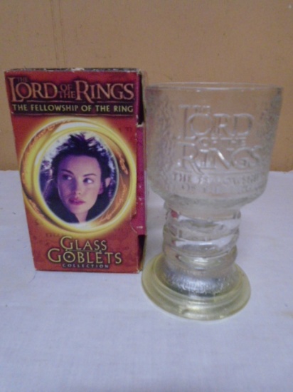Lord of The Rings Arwen The Elf Lighted Glass Goblet
