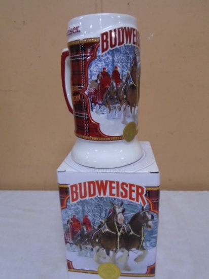 2021 Budweiser Plaid Holiday Stein