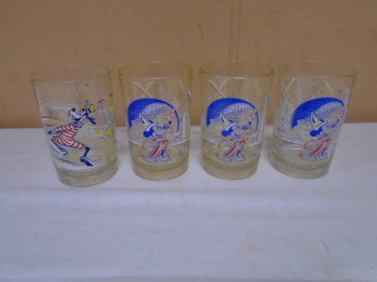 Set of 4 McDonald's Disney Glasses