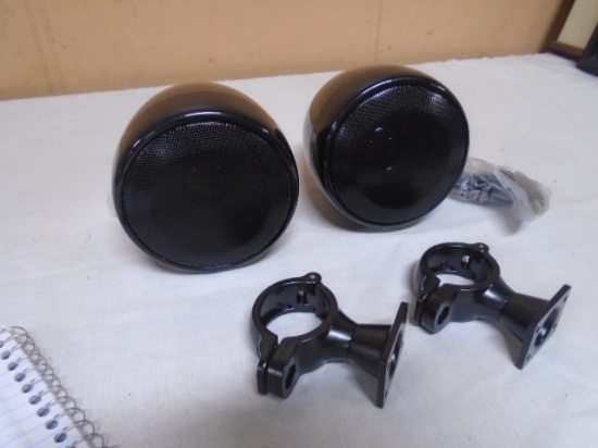 Brand New Set of Golden Hawk TN4 Motorcycle Speakers