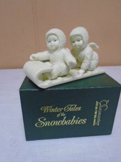 Department 56 "Down The Hill We Go" Snowbabies Figurine
