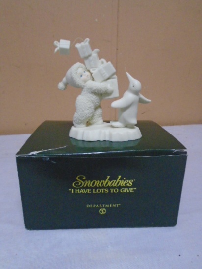 Department 56 "I Have Lots To Give" Snowbabies Figurine