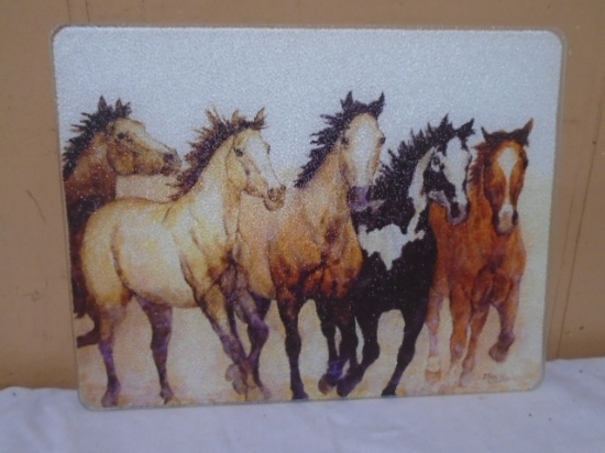 Glass Horse Cutting Board