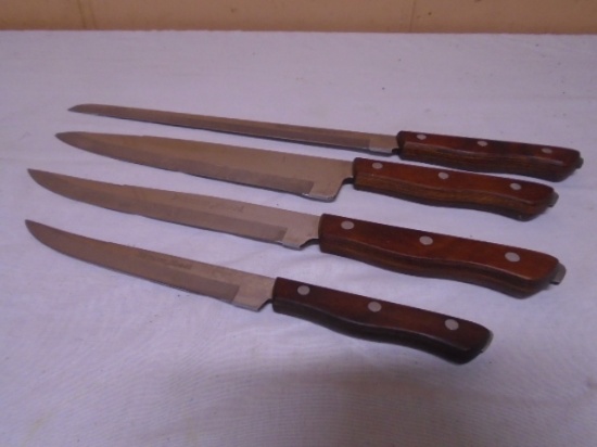 4pc Set of Maxam Steel Kitchen Knives
