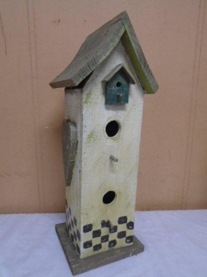 2 Story Wooden Bird House