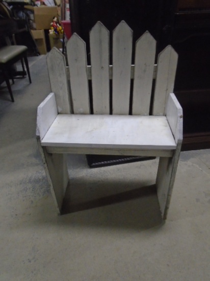 Wooden Picket Fence Bench